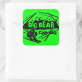 Groot Beer Californië groene ski logo stickers (Tas)