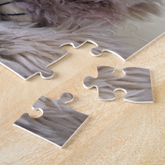 Groot beer houdt klein beer vast legpuzzel (Zijkant)