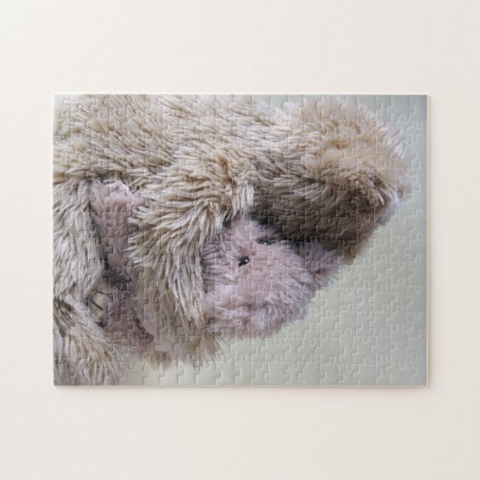 Groot beer houdt klein beer vast legpuzzel (Horizontaal)