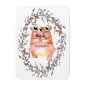 Groot Beer knuffelmagneet Magneet (Verticaal)