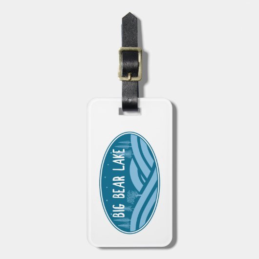 Groot Beer Lake California buiten Bagagelabel (Voorkant verticaal)