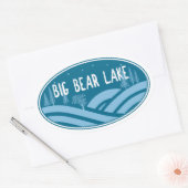 Groot Beer Lake California buiten Ovale Sticker (Envelop)