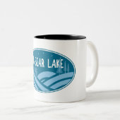 Groot Beer Lake California buiten Tweekleurige Koffiemok (Voorkant rechts)