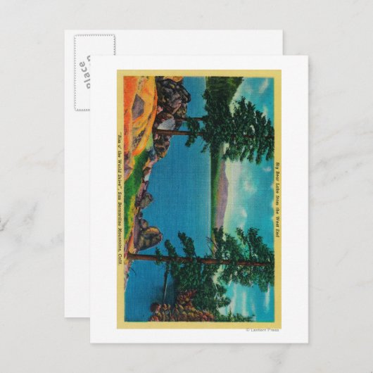 Groot Beer meer aan de westkant Briefkaart (Voorkant / Achterkant)