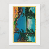 Groot Beer meer aan de westkant Briefkaart (Voorkant)