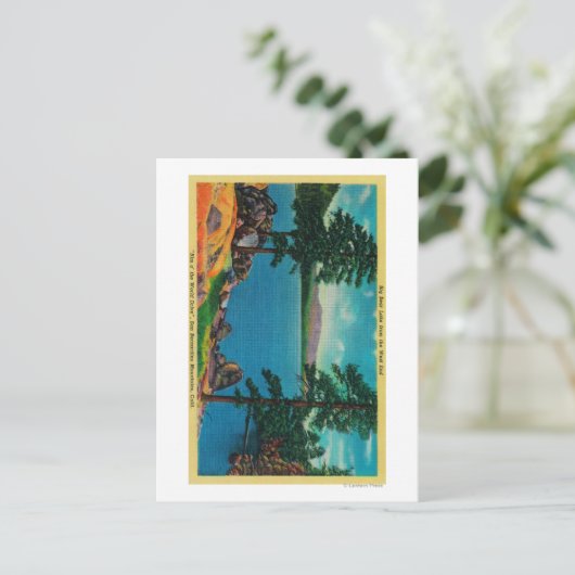 Groot Beer meer aan de westkant Briefkaart (Staand voorkant)