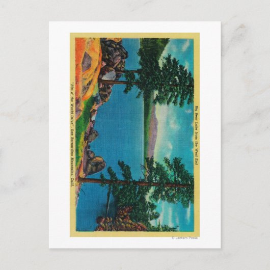 Groot Beer meer aan de westkant Briefkaart (Voorkant)