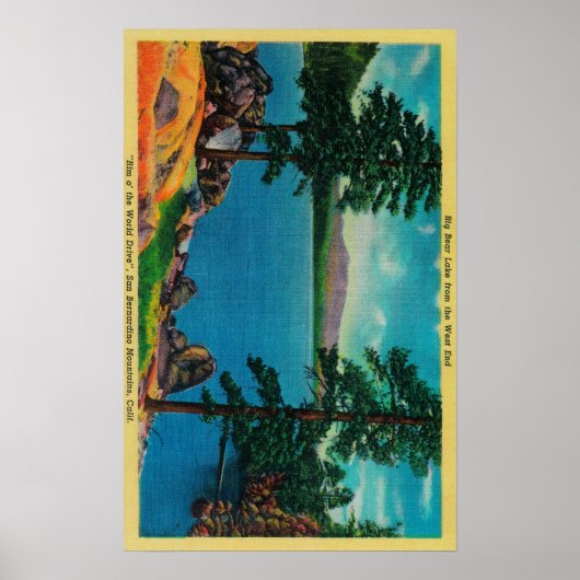 Groot Beer meer aan de westkant Poster (Voorkant)