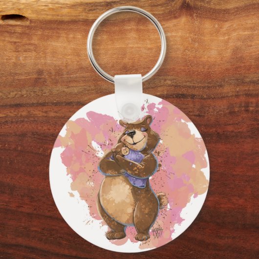 Groot Beer Sleutelhanger (Achterkant)