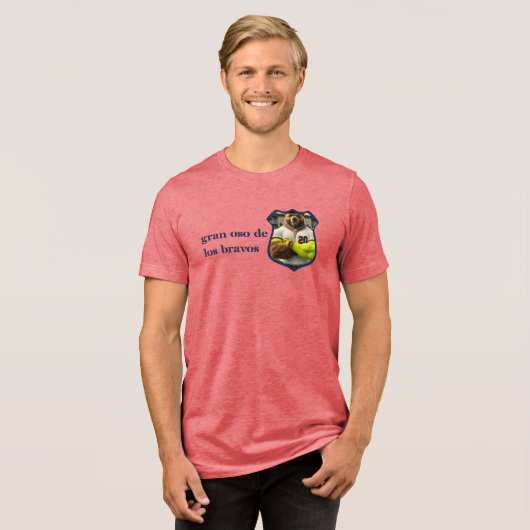 Groot Beer van de ATL Tri-Blend Shirt (Voorkant volledig)