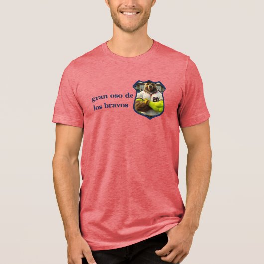 Groot Beer van de ATL Tri-Blend Shirt (Voorkant)