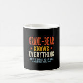 Groot-beer weet alles vaderdag retro koffiemok (Center)