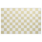 Groot, Beige Schakenpatroon Stof (Fat Quarter)