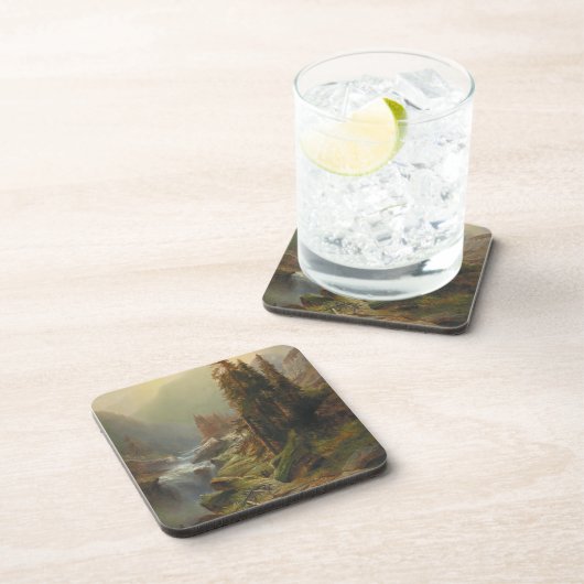 Groot berglandschap - Albert Zimmermann Bier Onderzetter (Rechterzijde)
