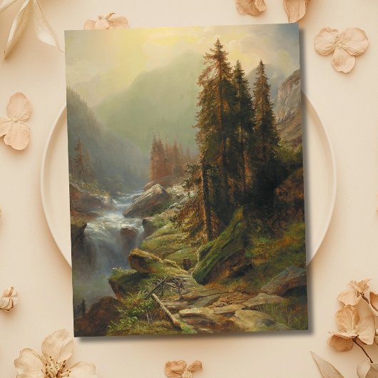 Groot berglandschap - Albert Zimmermann Briefkaart