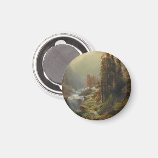 Groot berglandschap - Albert Zimmermann Magneet (Voorkant / Achterkant)