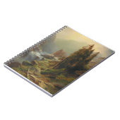 Groot berglandschap - Albert Zimmermann Notitieboek (Linkerzijde)