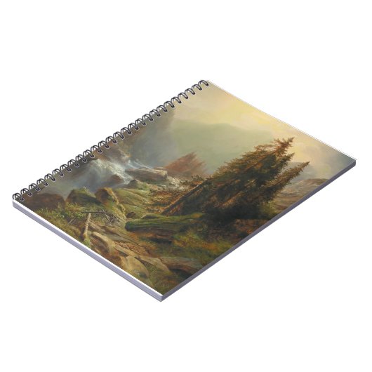 Groot berglandschap - Albert Zimmermann Notitieboek (Linkerzijde)