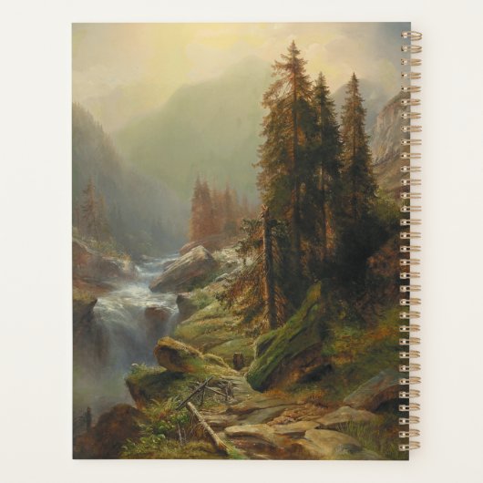 Groot berglandschap - Albert Zimmermann Planner (Achterkant)