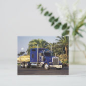 Groot blauw briefkaart (Staand voorkant)