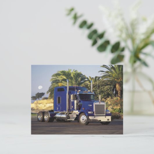 Groot blauw briefkaart (Staand voorkant)