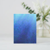 Groot Blauw Briefkaart (Staand voorkant)