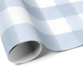 Groot blauw geruit kerstcadeaupapier cadeaupapier (Rol Hoek)