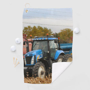 Groot blauw golfhanddoek