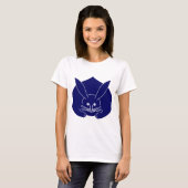 Groot Blauw Jaar van het Konijn T-shirt (Voorkant volledig)