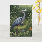 Groot blauw kaart (Gele Bloem)