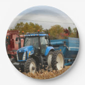 Groot blauw papieren bordje (Voorkant)