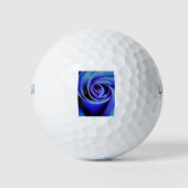 Groot blauw Roos Golfballen (Voorkant)