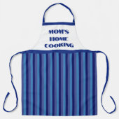 Groot blauw tapijt Schort voor thuiskoken van mama (Voorkant)