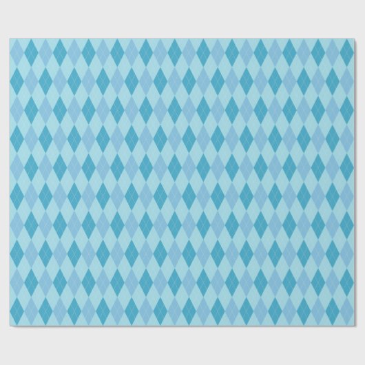 Groot blauw tonerpapier voor argyle cadeaupapier (Vlak)