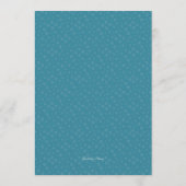 Groot Blauwe Boog Familie Kerst Dinner Menu (Achterkant)