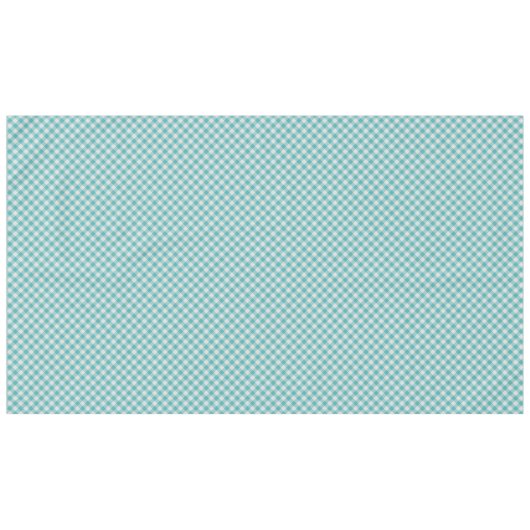 Groot Blauwgroen/wit Gingham Controleert Patroon G Tafelkleed (Voorkant (Horizontaal))