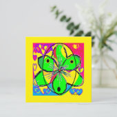 Groot bloem ondertekende origineel kunstontwerp ze (Staand voorkant)