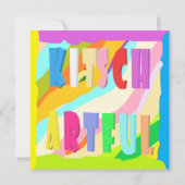 Groot bloem ondertekende origineel kunstontwerp ze (Achterkant)