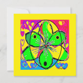 Groot bloem ondertekende origineel kunstontwerp ze (Voorkant)