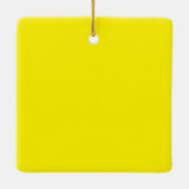 Groot bloem ondertekende origineel kunstontwerp ze keramisch ornament (Achterkant)