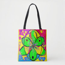 Groot bloem ondertekende origineel kunstontwerp ze