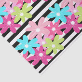 Groot Bloemen en Stripe Tissue Papier (Detail)