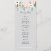 Groot bloementrouwprogramma programmakaart (Achterkant)