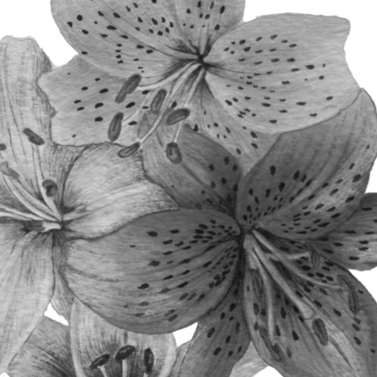 groot bloempatroon contemporeus zwart-wit leggings