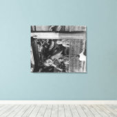Groot Boeddha-beeld in Thailand Foto Canvas Afdruk (Insitu (Houten vloer))