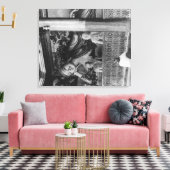 Groot Boeddha-beeld in Thailand Foto Canvas Afdruk (Insitu (Woonkamer))