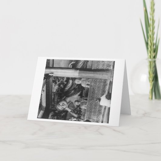 Groot Boeddha-beeld in Thailand Foto Kaart (Voorkant)