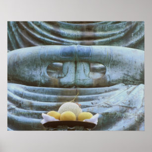 Groot Boeddha-detail, Kotokuji-tempel, Kamakura, Poster