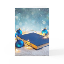 Groot boek en vakantielichten