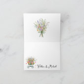 Groot Boeket Kleine Wildflower Baby shower Bedankkaart (Binnen)